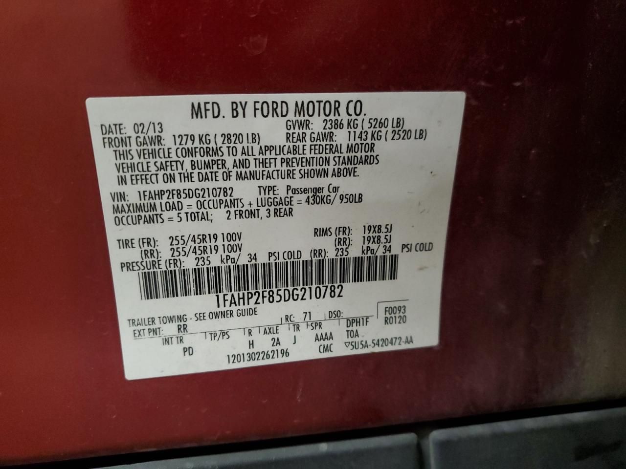 2013 Ford Taurus Limited