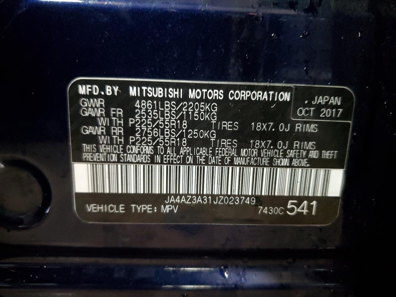 2018 Mitsubishi Outlander se