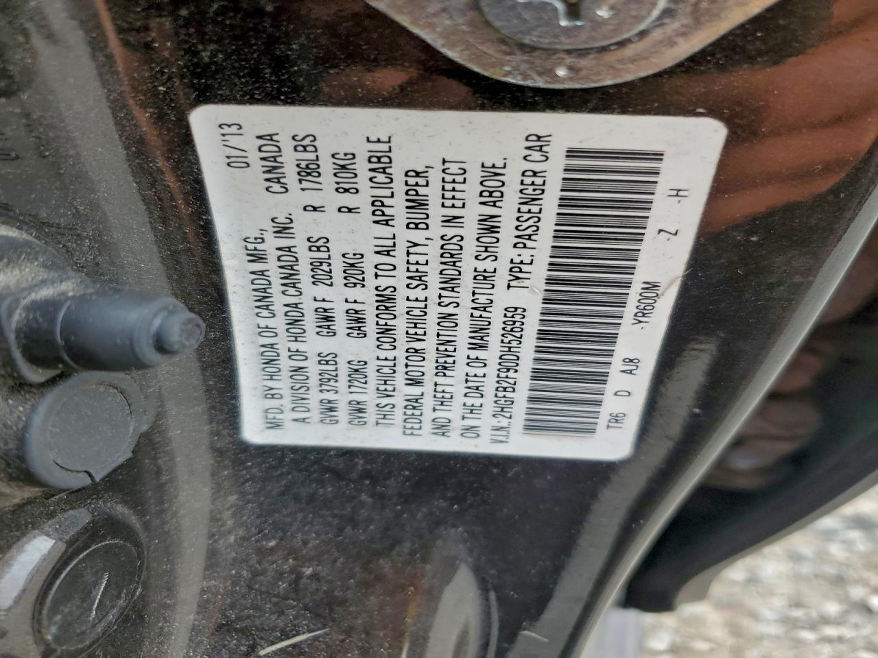 2013 Honda Civic exl