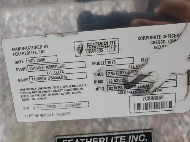 2007 Feathrlite 2007 Featherlite 1075 Enclosed Cargo Trailer