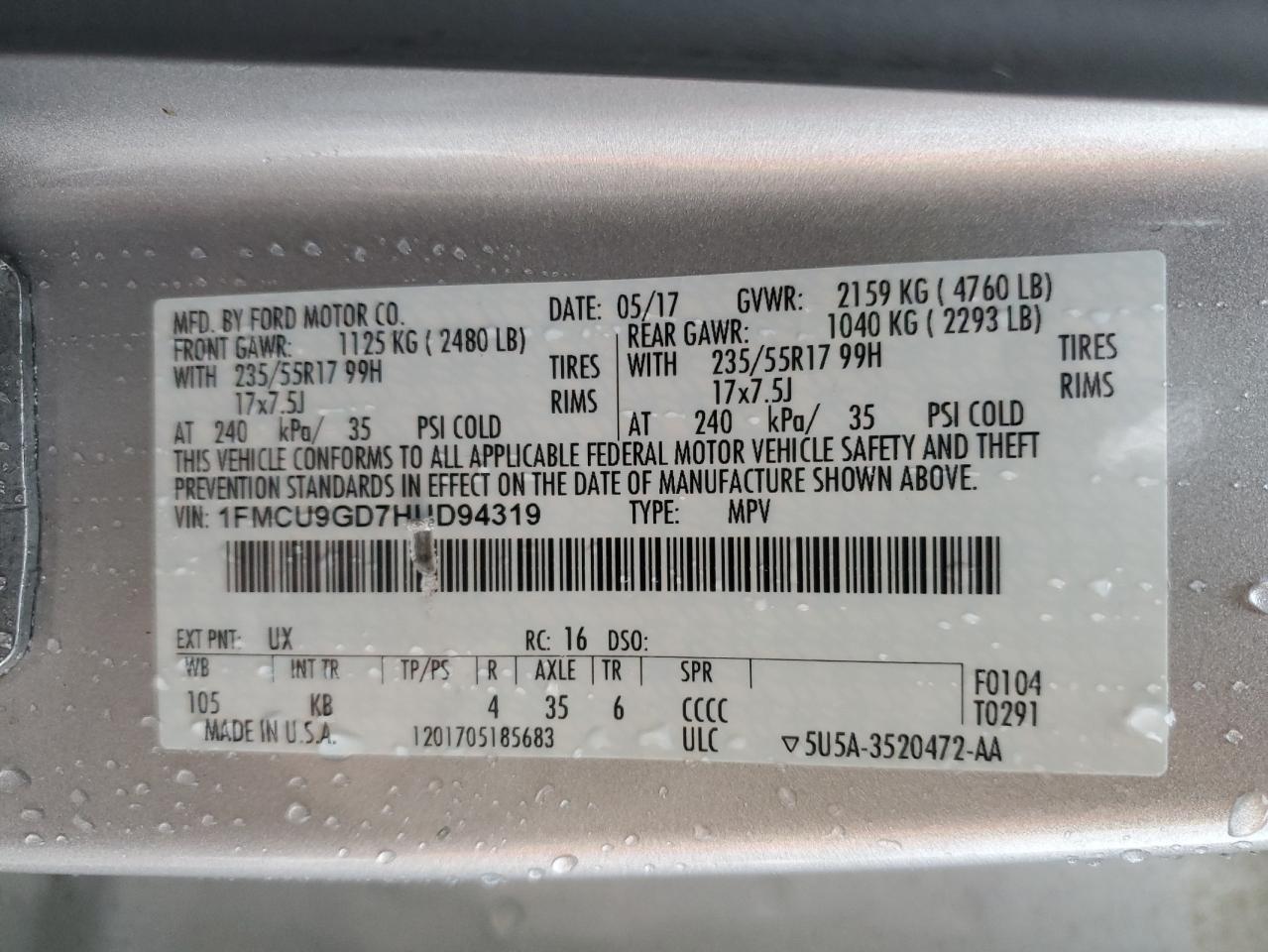 2017 Ford Escape se