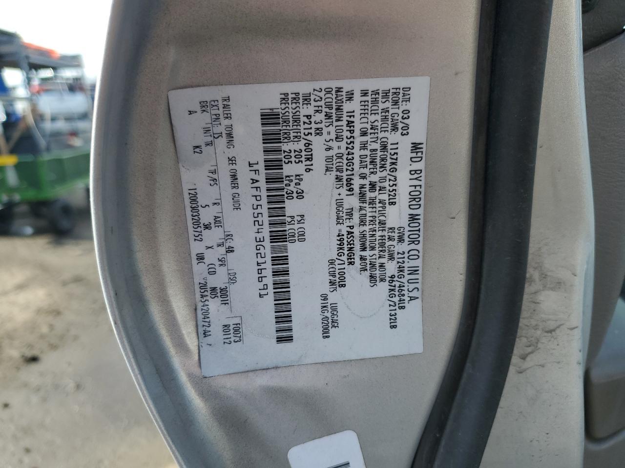 2003 Ford Taurus ses