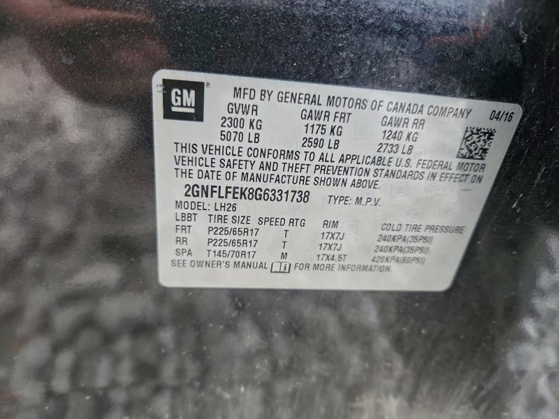 2016 Chevrolet Equinox lt