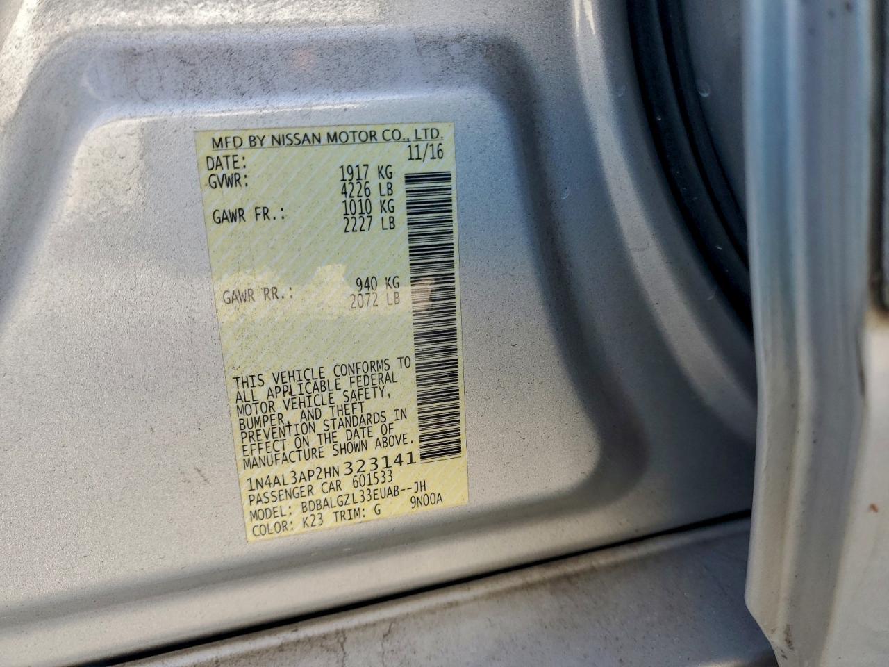 2017 Nissan Altima 2.5