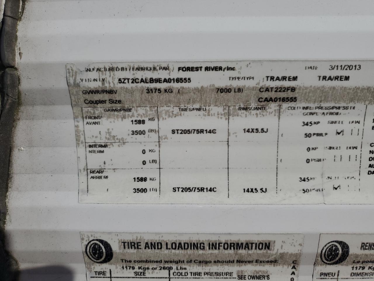 2014 Coachmen Camper-Trailer Other