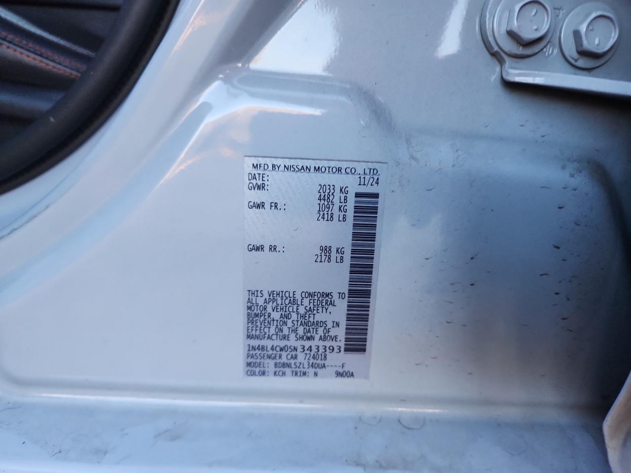 2025 Nissan Altima sr