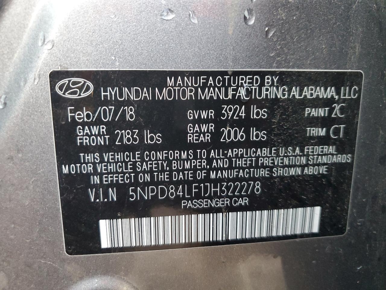 2018 Hyundai Elantra Value Edition