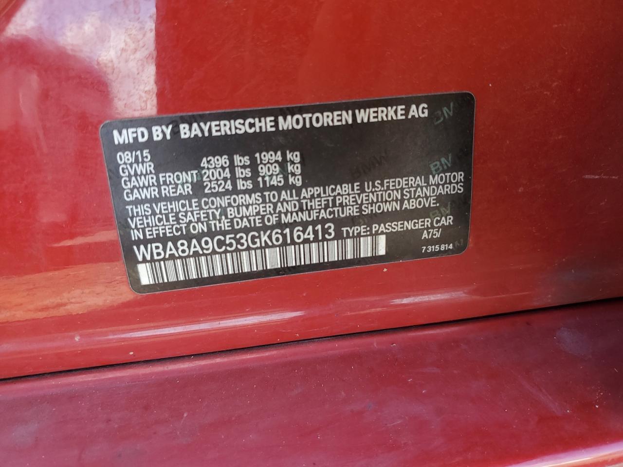 2016 BMW 320 i