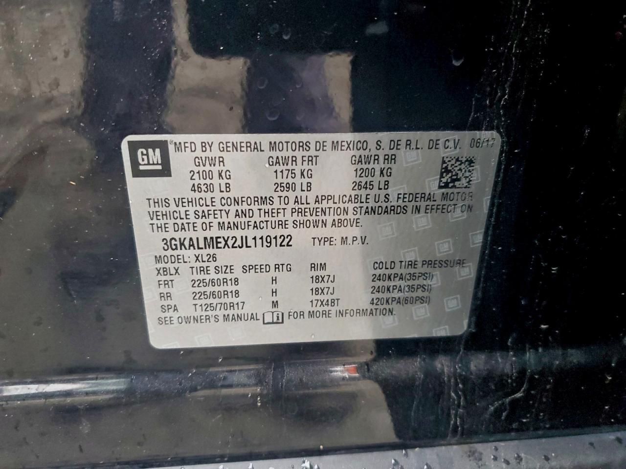 2018 GMC Terrain sle