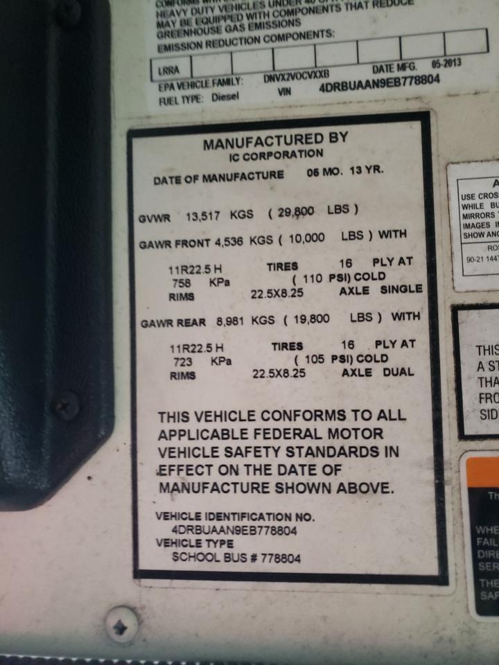 2014 Icrp 2014 IC Bus PB105 School Bus