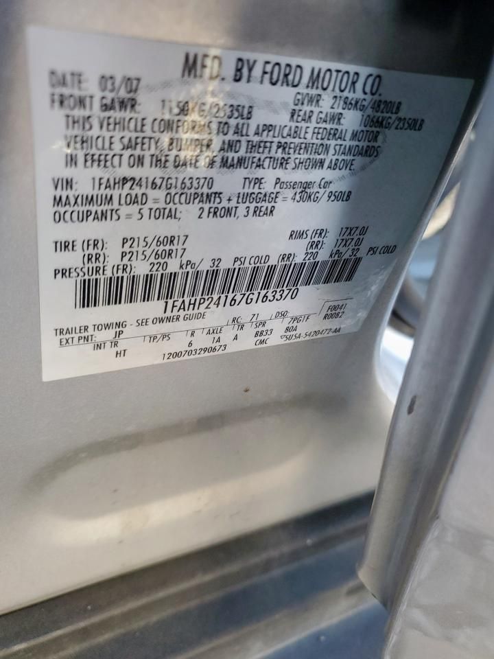 2007 Ford Five Hundred sel