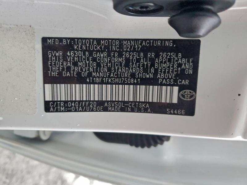 2017 Toyota Camry le