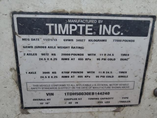 2014 Timpte Grain Trailer