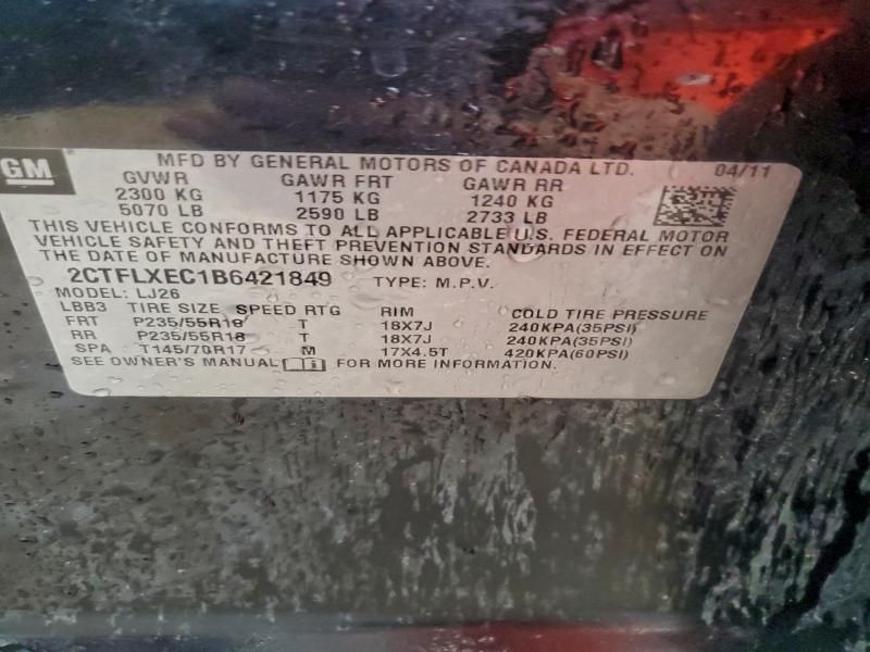 2011 GMC Terrain slt