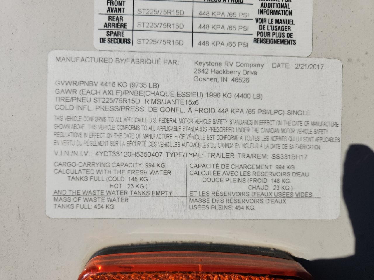 2017 Crosley Sunsetrail