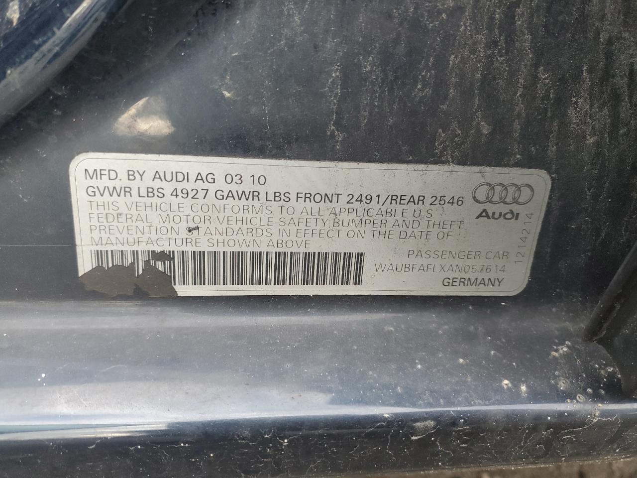 2010 Audi A4 Premium