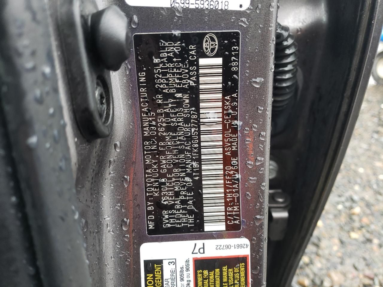 2016 Toyota Camry le