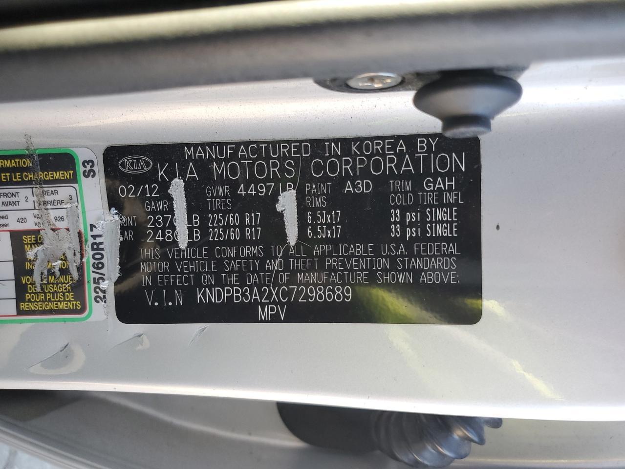 2012 KIA Sportage Base