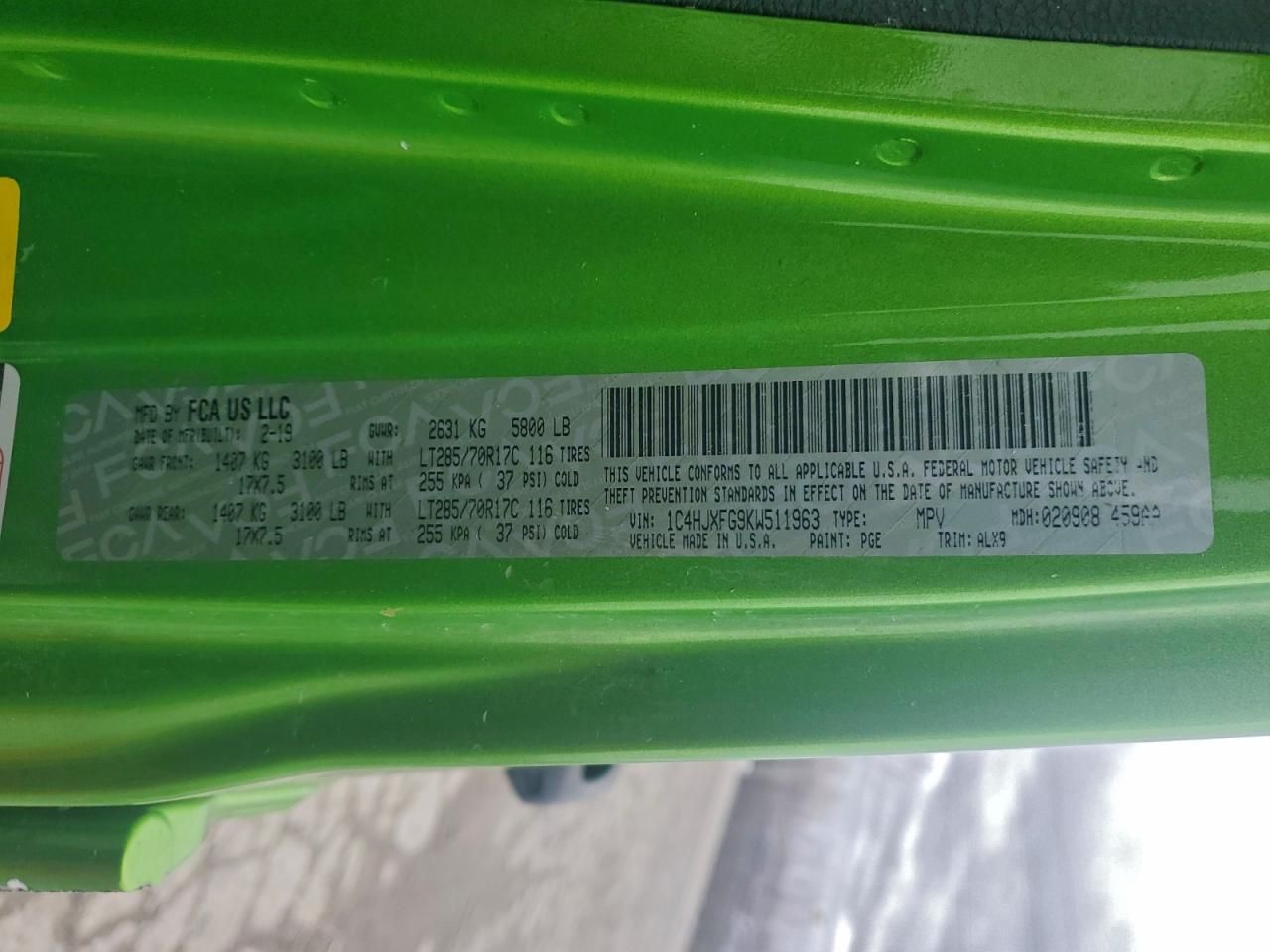 2019 Jeep Wrangler Unlimited Rubicon