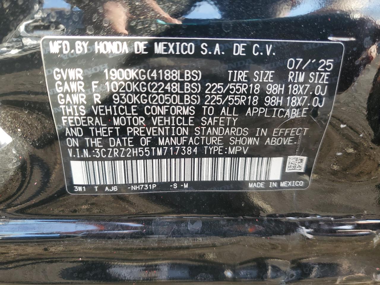 2026 Honda Hr-v Sport