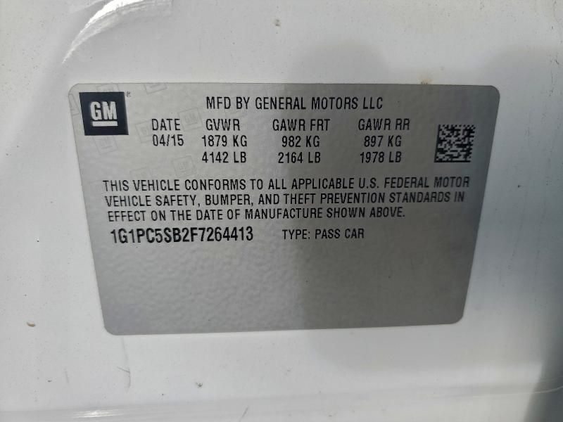 2015 Chevrolet Cruze lt