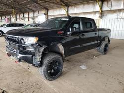 Chevrolet salvage cars for sale: 2021 Chevrolet Silverado K1500 lt Trail Boss