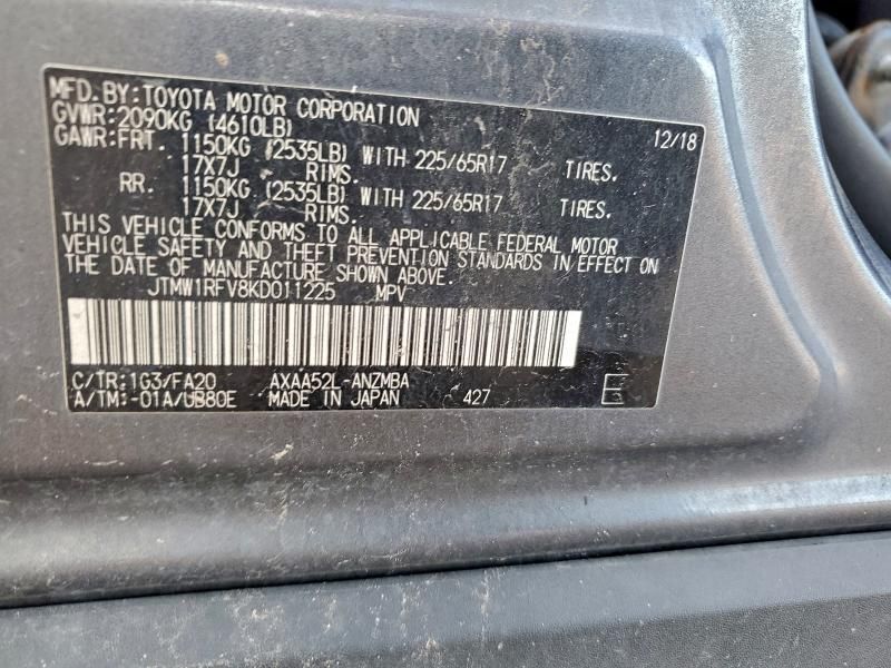 2019 Toyota Rav4 xle