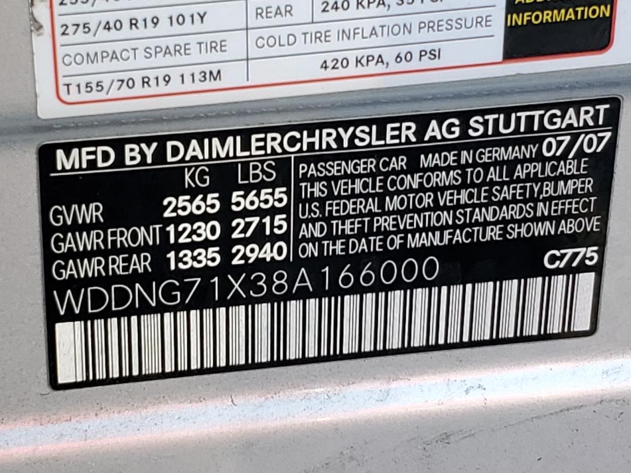 2008 Mercedes-Benz S 550