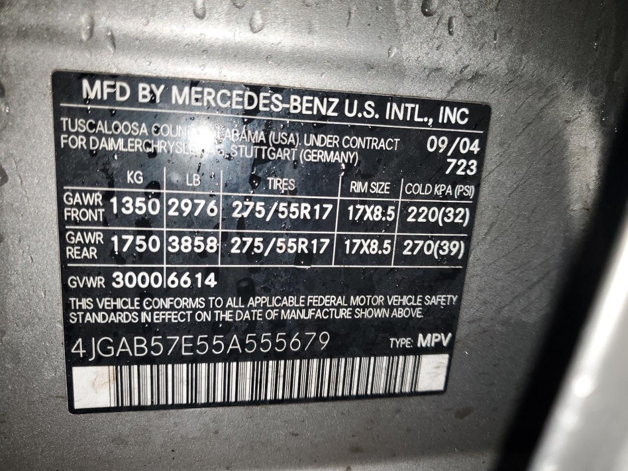 2005 Mercedes-Benz Ml 350