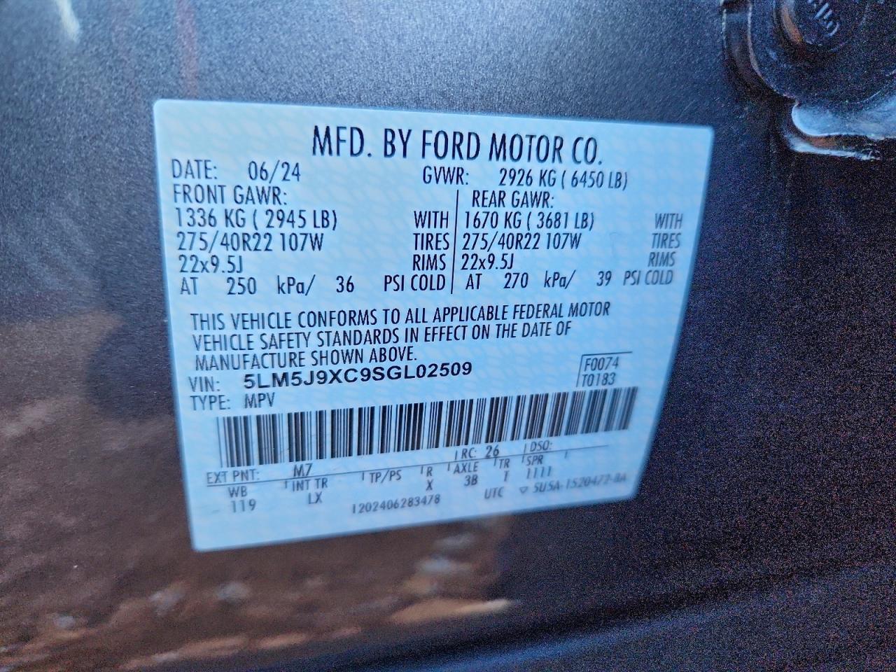 2025 Lincoln Aviator Black Label