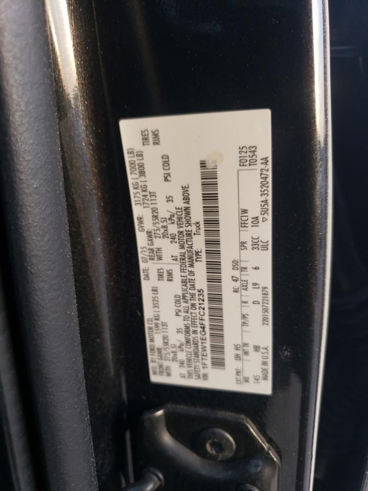 2015 Ford F150 Supercrew