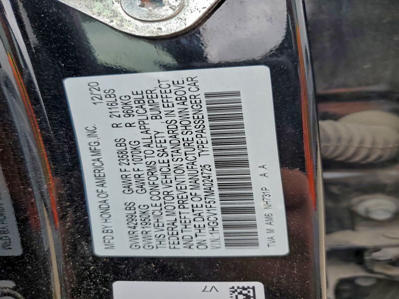 2021 Honda Accord exl