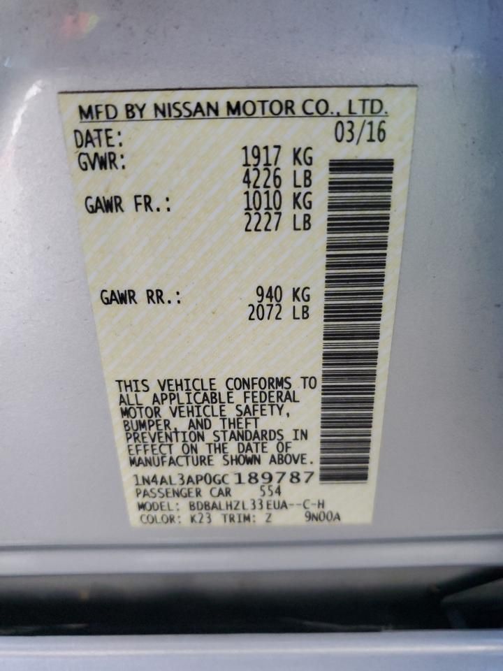 2016 Nissan Altima 2.5