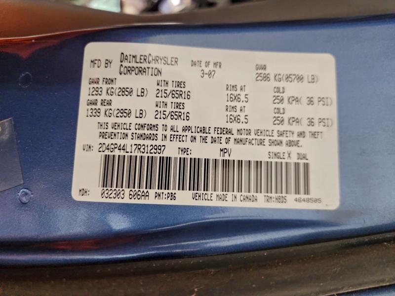 2007 Dodge Grand Caravan sxt