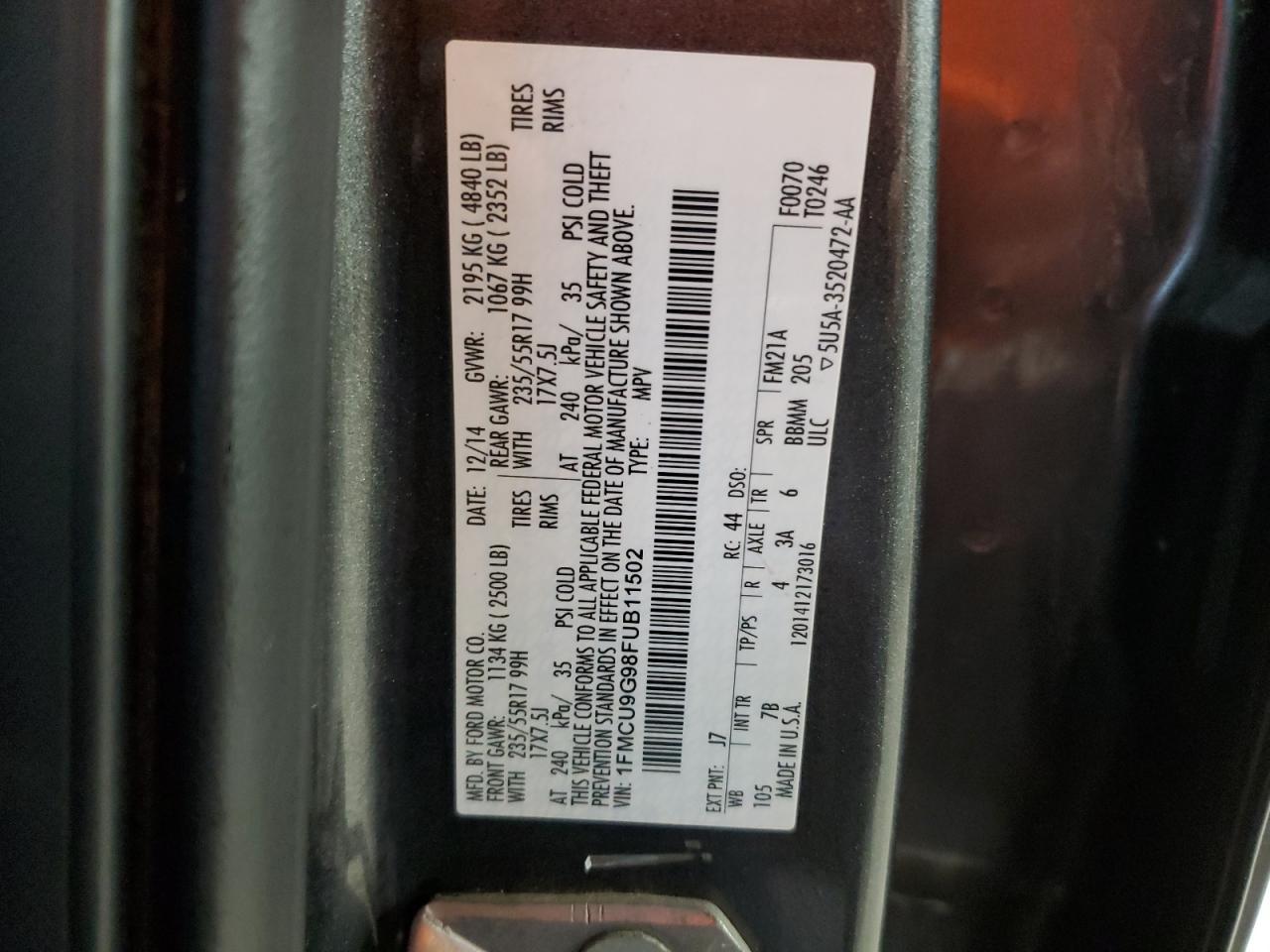2015 Ford Escape se