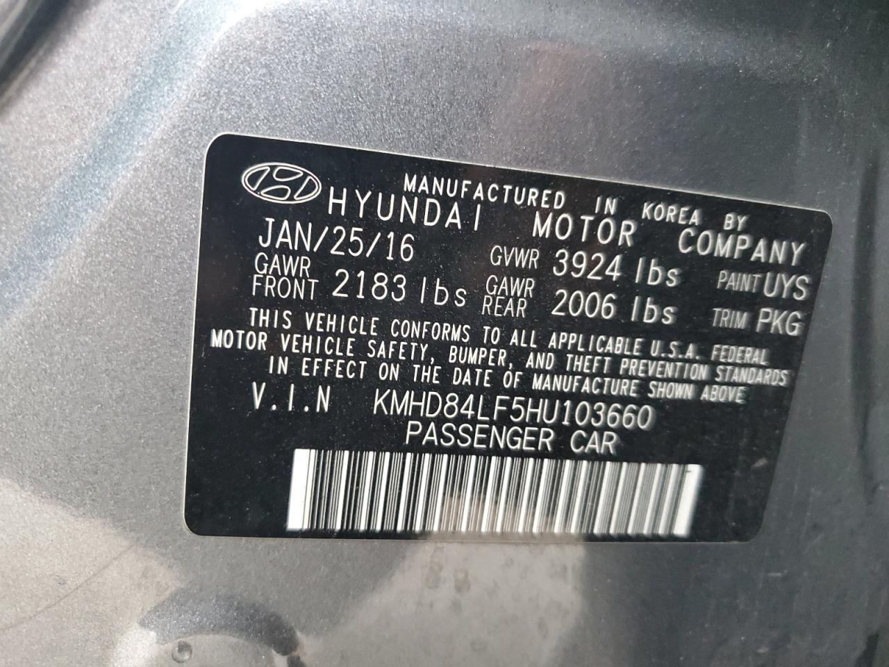 2017 Hyundai Elantra se