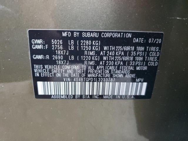 2020 Subaru Outback Touring ldl