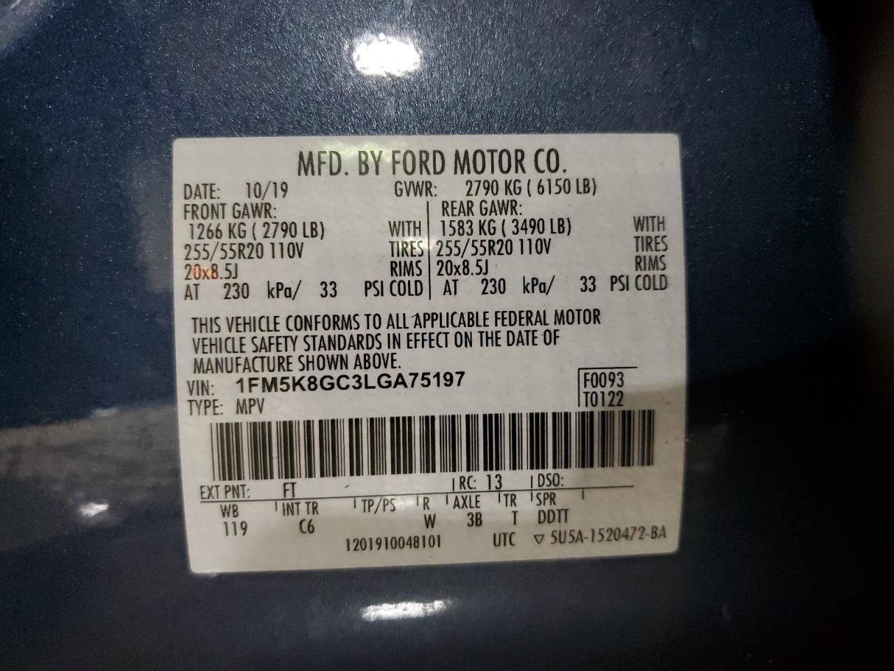 2020 Ford Explorer st