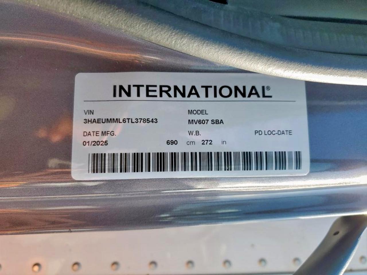 2026 International MV607 Refrigerated BOX Truck