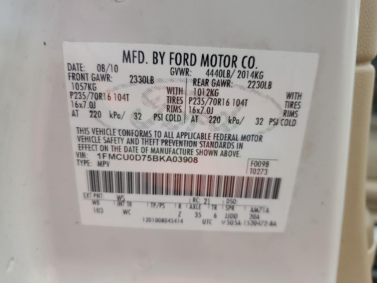 2011 Ford Escape xlt