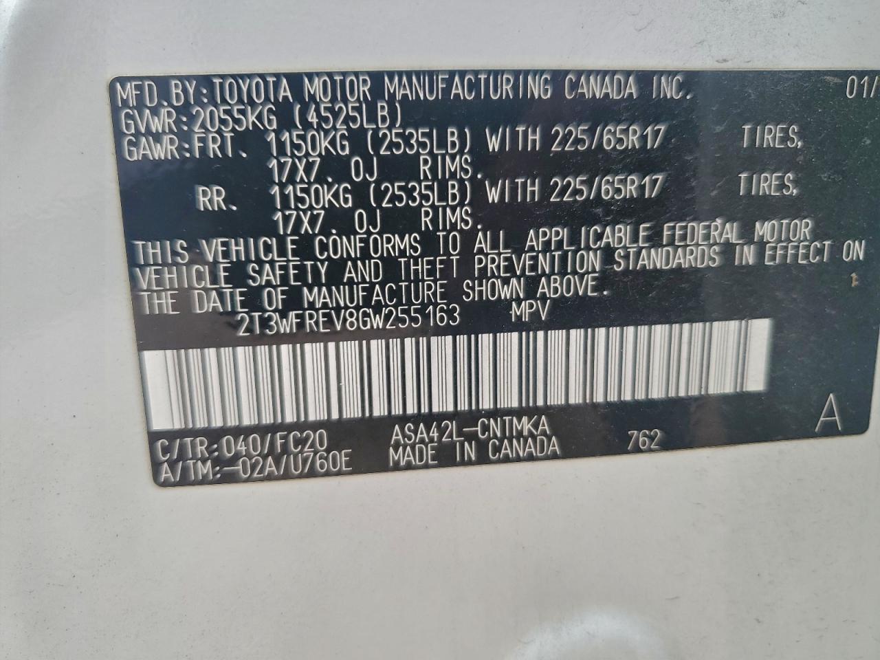 2016 Toyota Rav4 xle