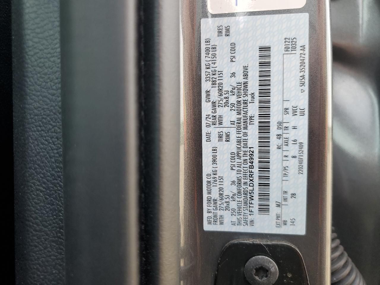 2024 Ford F150 Lariat