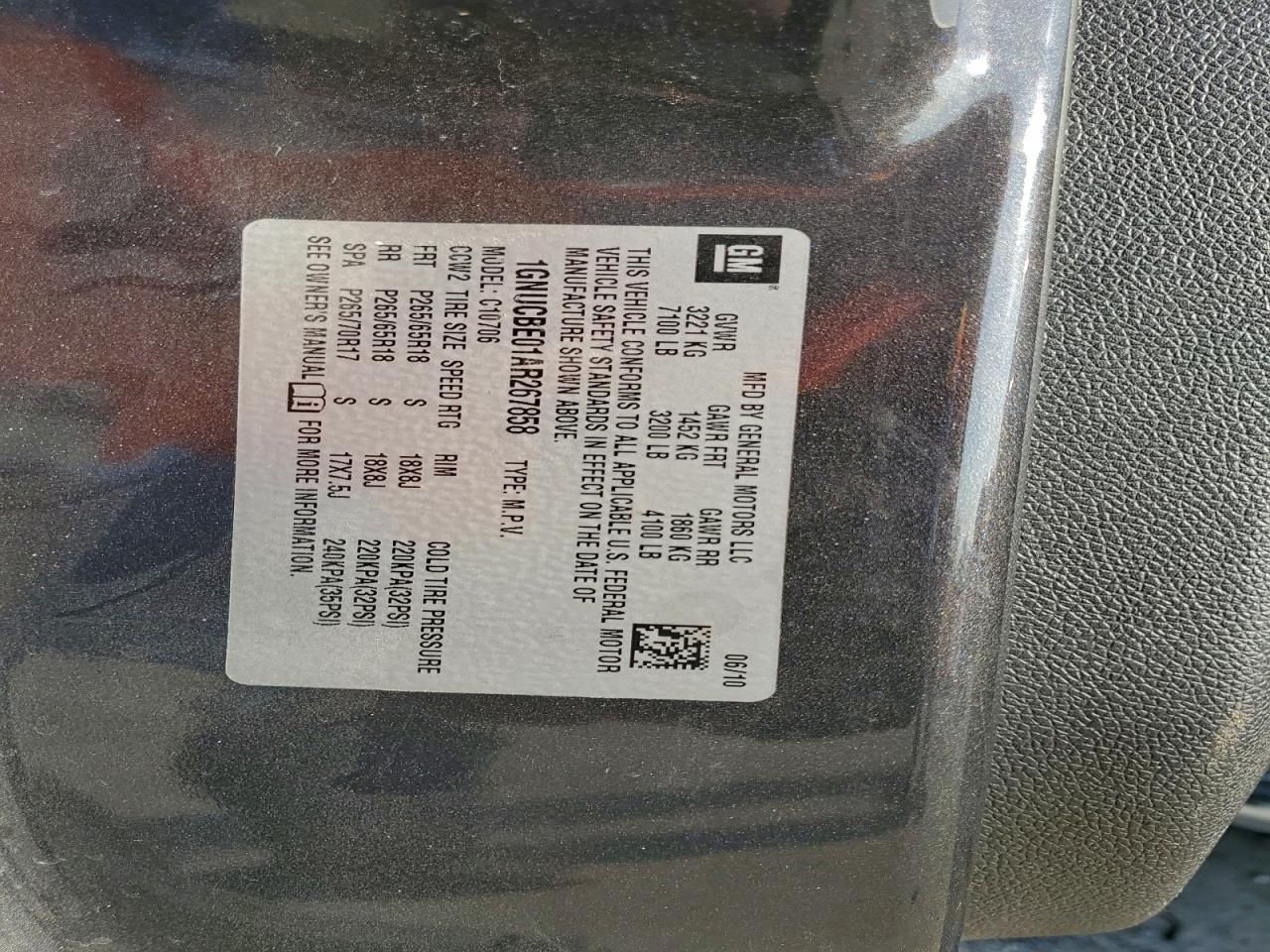 2010 Chevrolet Tahoe C1500 lt