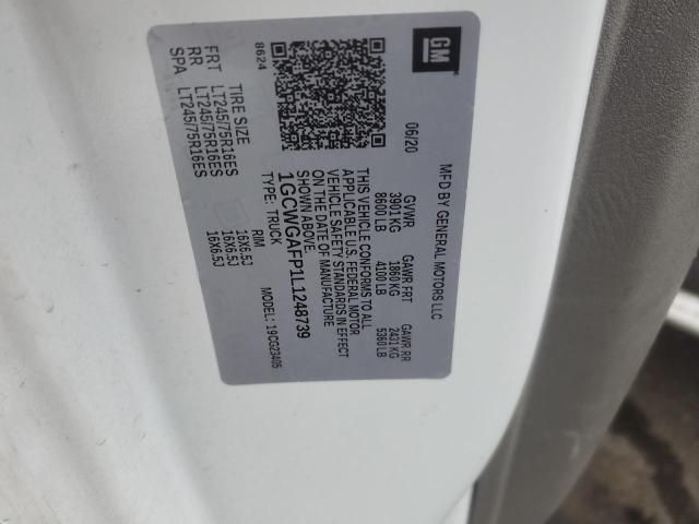 2020 Chevrolet Express G2500 Utility / Service van