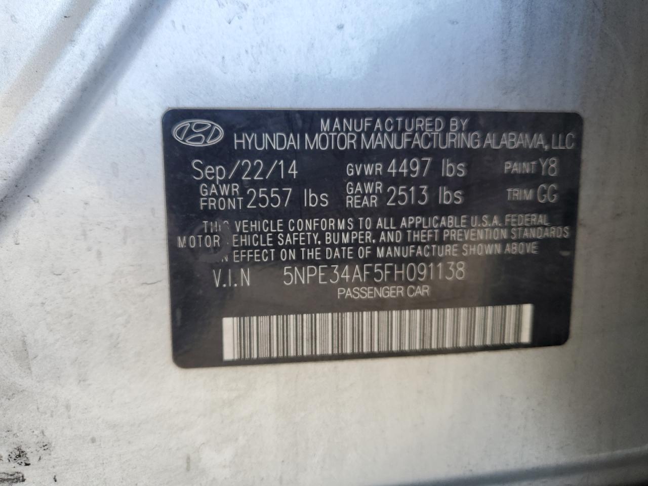 2015 Hyundai Sonata Sport
