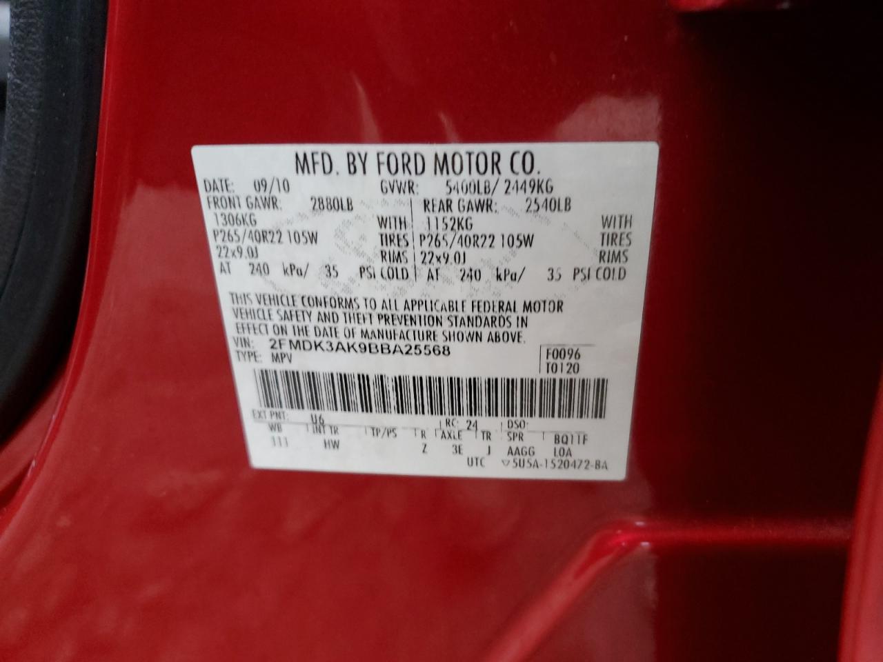 2011 Ford Edge Sport
