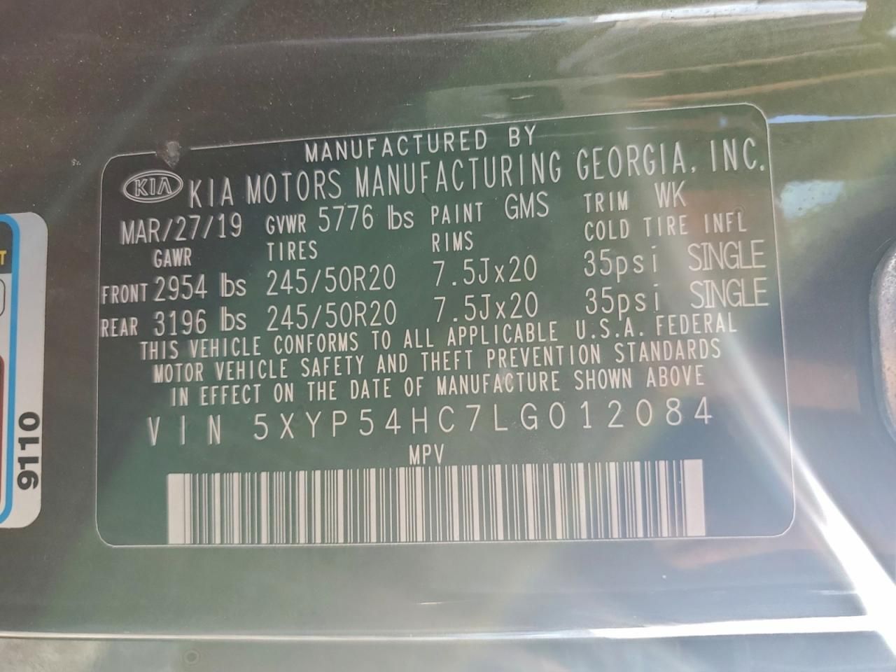 2020 KIA Telluride sx