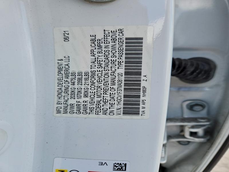 2021 Honda Accord Sport
