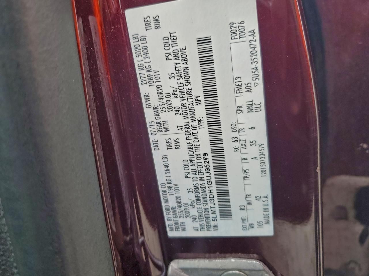 2016 Lincoln Mkc Reserve