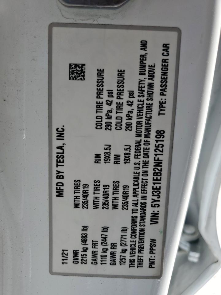 2022 Tesla Model 3
